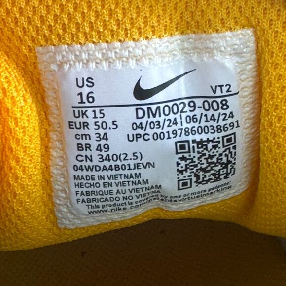 Nike Air Max 90 Men's Size 16 Shoes University Gold Cool Grey DM0029-008 NEW - Picture 8 of 9